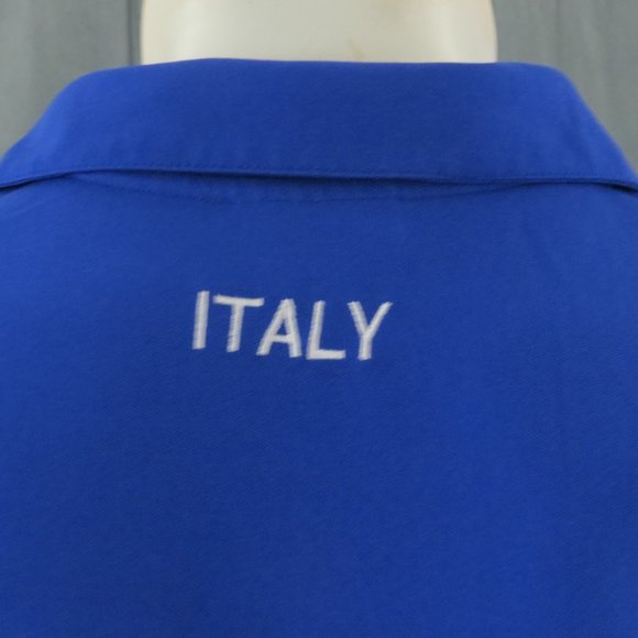 Team Italy Soccer Jersey - 1990s Practice Jersey by Adidas - Men's Large - Picture 6 of 9